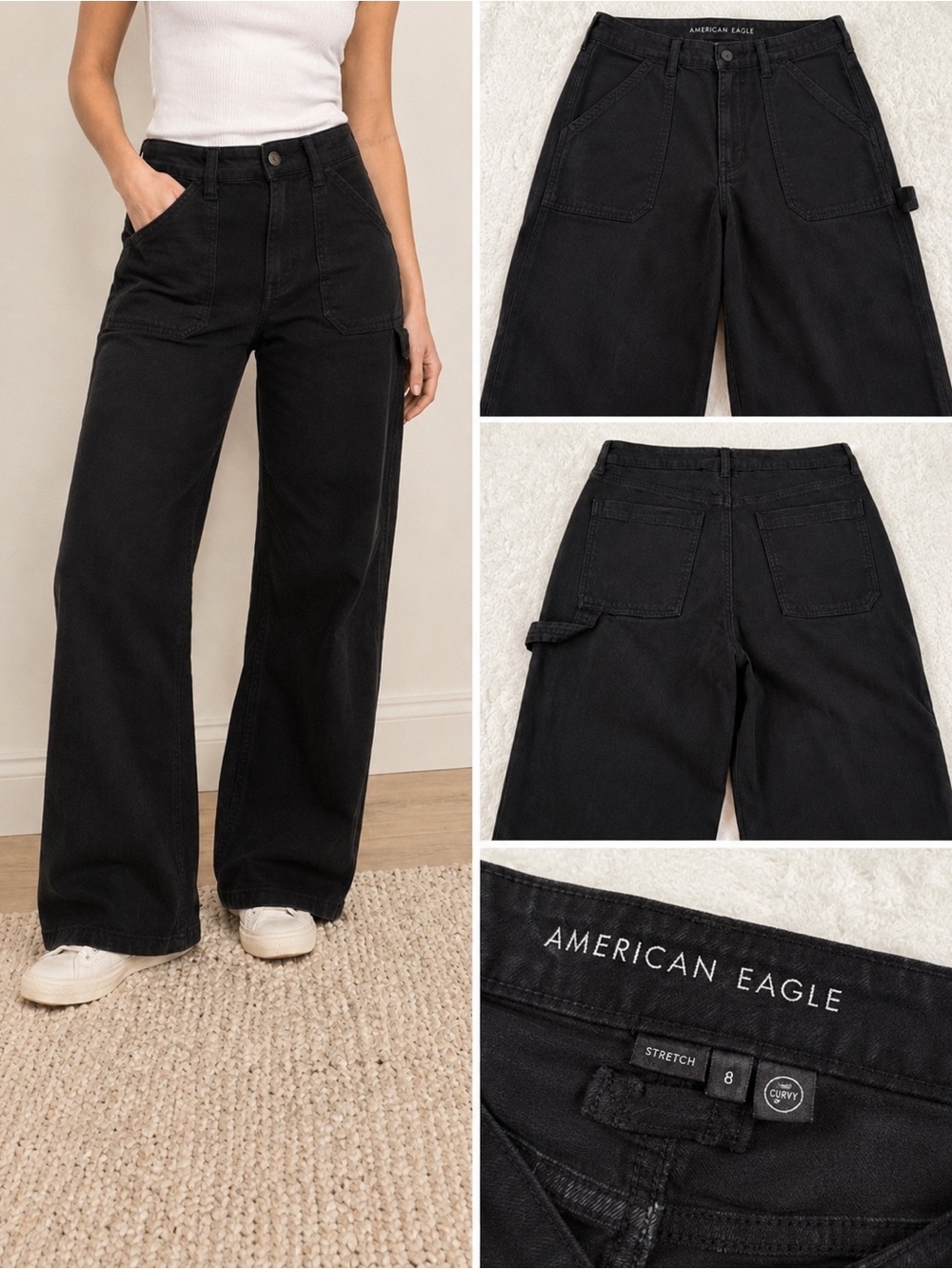 American Eagle Outfitters Super High-Rise Baggy Wide Leg Jean